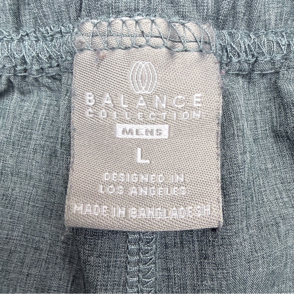 Balance Collection Men's Blue/Green Athletic Shorts - Picture 5 of 5